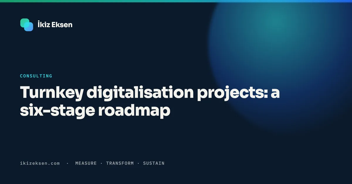 Turnkey digitalisation projects: a six-stage roadmap