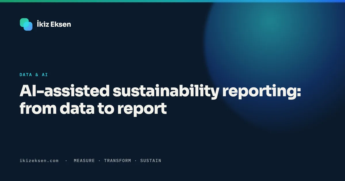 AI-assisted sustainability reporting: from data to report